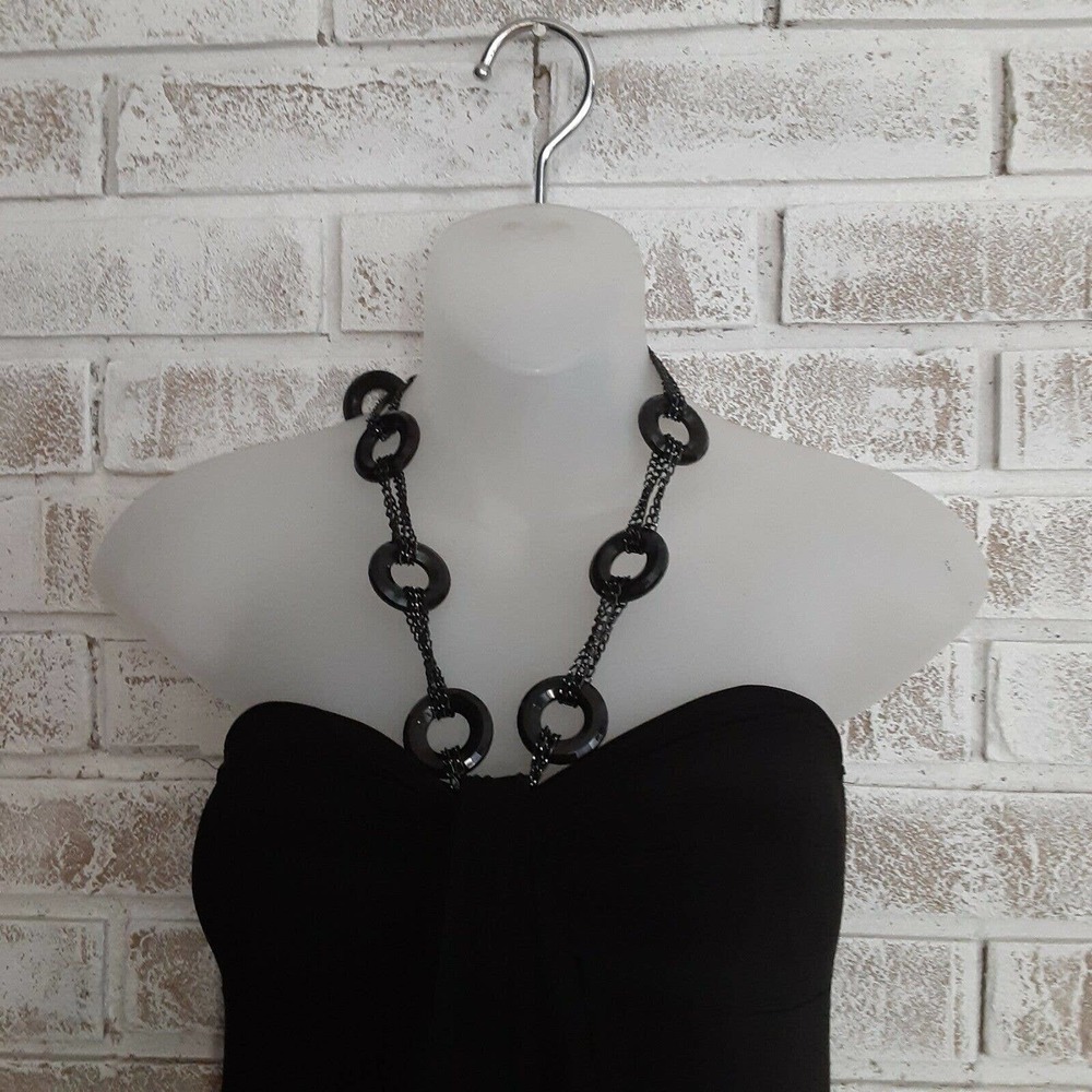 Studio Y Necklace Halter Maxi Dress sz S Clubbing, Dance, Date Night - Picture 4 of 7
